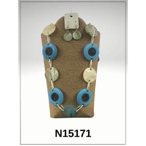 Island N15171-OS1 Necklace Set And Earrings (pack Of 1)