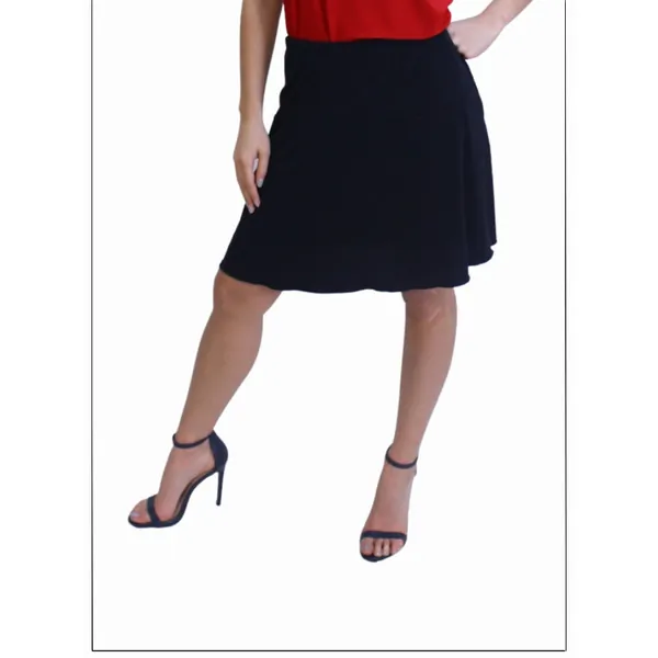 Island SH001-B2 3 Tier Solid Colors Skort With The Ruffle In The Cente