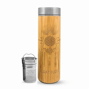 500GRATITUDEV2 | Bhavana Bottle Natural Bamboo Tumbler with