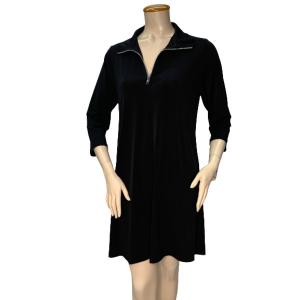 Island D063-B3 Dress Zipper Front With Collar 34 Sleeve Dress (pack Of