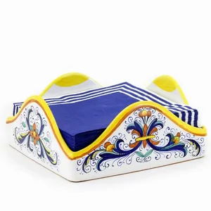 Artistica Italian Gallery RICCO DERUTA Hand-Painted Napkin