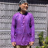 Jayli Imports-AS108MShirt:AS108-pur-S