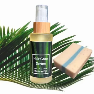 Hair Grow Fiji Vegan Face Bar & Hair Serum Set - Natural