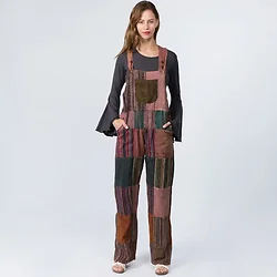 Jayli Imports-AJW19-110WOveralls:AJW19-110-brn-XL