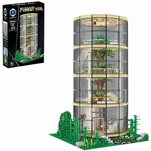 HT-85016 | Hang Tie Translucent Tree House Building Set