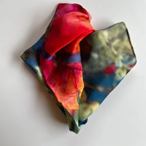 A Curious Beast Elegant Bougainvillea Silk Scarf - 20