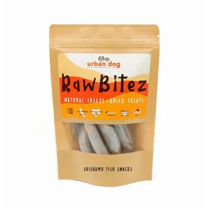 Urban Dog RawBitez Shishamo Freeze-Dried Fish Treats for