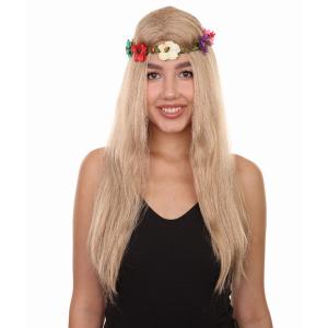 Goods HW-6726A Cool Cat Lady Wig With Flower Crown (pack Of 1)