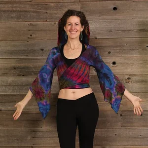 PAE124WTop:PAE124-L | Jayli Imports Mudmee Tie Dye Hooded