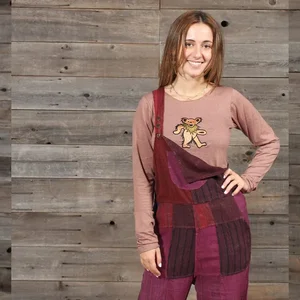 AB149GDWTop:AB149GD-brn-M | Jayli Imports AIKO Cotton Long