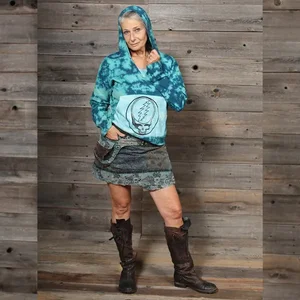 Jayli Imports LOCKLYN SKIRT Shama Cotton Patchwork Snap