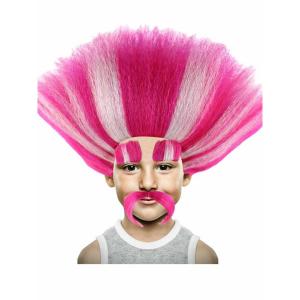 Goods HM-110K King Troll Wig With Eyebrows And Mustache (pack Of 1)