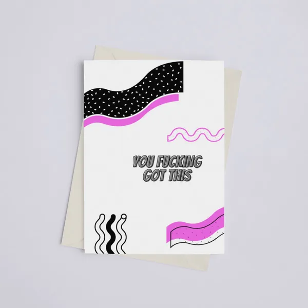 Black 149901369 You Fucking Got This - Greeting Card (pack Of Pack Of 