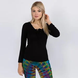 Jayli Imports Stylish Rayon Spandex Long Sleeve Top with