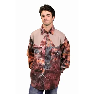 AJW30Mshirt:AJW30-tan-2X | Jayli Imports Cotton Tie Dye