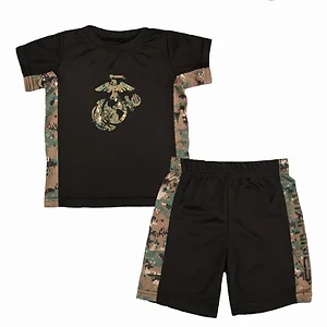 Trooper Clothing Marine Athletic Toddler Outfit - 2 Piece
