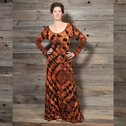 Jayli Imports-JD404WDress:JD404-rust-L
