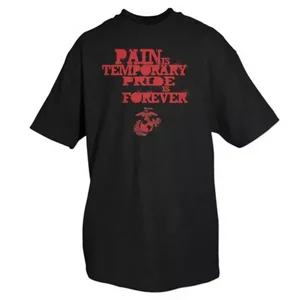 Fox Marines Pain T-Shirt - Black, Small Size, Single Pack
