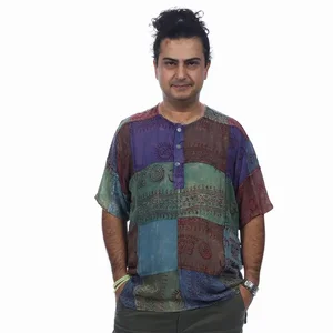 Jayli Imports Ram Nam Handcrafted Overdye Short Sleeve