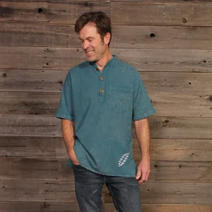 AR22-72MShirt:AR22-72-teal-2X | Jayli Imports Teal Cotton