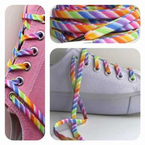 Cutelaces '7011645 Rainbow Stripes Shoelaces (pack Of 1 Pack Of 1 Piec