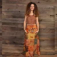 Jayli Imports-AR22-2WSkirt:AR22-2-tan-XL