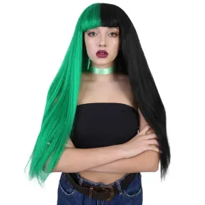 Goods HW-1082A Two Tone Green Wig (pack Of 1)