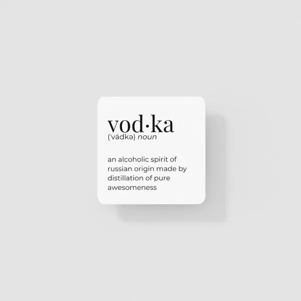 Black 149900678 Vodka Coaster (pack Of 1 Coaster)