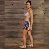 Jayli Imports-PSSYF22-48WShort:PSSYF22-48-purp/wht-XL