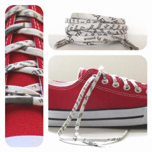 Cutelaces '7012454 Newspaper Print Shoelaces (pack Of 1 Pack Of 1 Piec