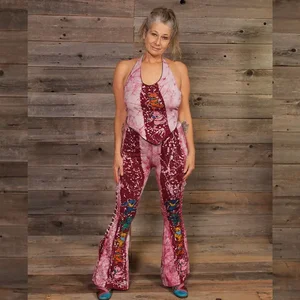 Jayli Imports Batik Side Braid Pants with Hand Painted