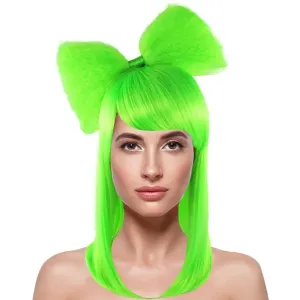 Goods HW-1169A Green Butterfly Wig With Large Hair Bow (pack Of 1)