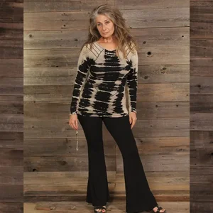 JD150WTop:JD150-tan-M | Jayli Imports NOVA TOP Tie Dye Long