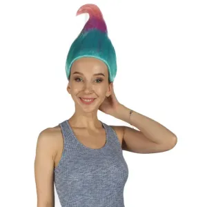 Goods HW-281A Pink-purple Blue Troll Wig (pack Of 1)