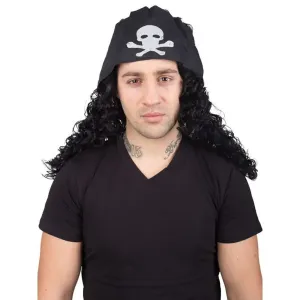 Goods HM-1399A Men's Pirate Buccaneer Wig With Bandana (pack Of 1)