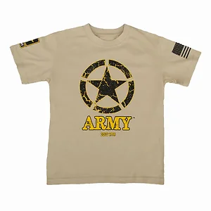 9216 L | Trooper Clothing Coyote Army Youth T-Shirt - Large