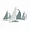 S33469 | Stratton Home Dcor Nautical Metal Sailboats Wall