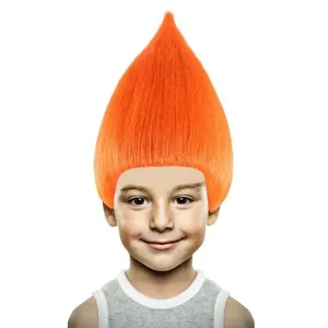 Goods HM-090K Unisex Orange Troll Wig (pack Of 1)