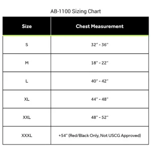 First AC-1100-OB-XXL Ac-1100 Flotation Coat - Orangeblack - Xxl