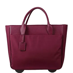 Francine Collections Ltd FLORENCE BURGUNDY ROLLER TOTE FOR