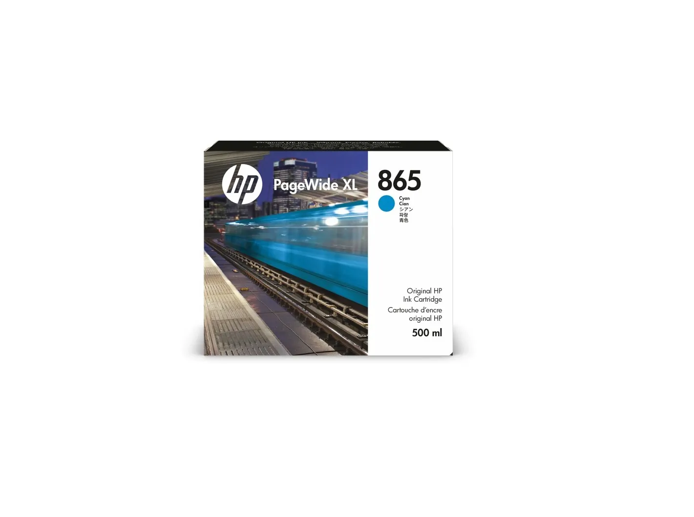 Original Hp 3ED85A Hp 865 500ml Pagewide Xl Ink Cartridge Cyan