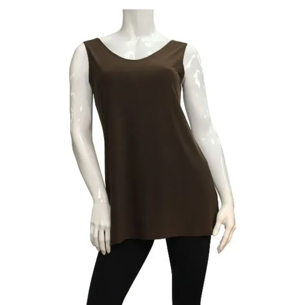 Island T365-BR-P1 Tank Top With Reversible Neckline (pack Of 1)