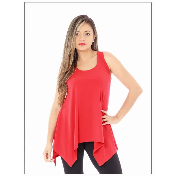 Island T555-R-P2 Sleeveless Sharkbite Tunic (pack Of 1)