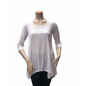 Island T400-W-P1 34 Sleeve Tunic Top (pack Of 1)