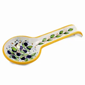 Artistica Italian Gallery Handcrafted Majolica Spoon Rest
