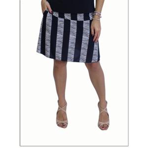 Island SH011-60664 2 Tier Skort With Side Seam Pockets And Elasticized