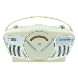 Proscan PRCD212-CREAM Retro Port Cd Boombx Crm