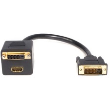 Startech DVISPL1DH Cable  1ft Dvi-d To Dvi-dhdmi Splitter Cable Mf Ret