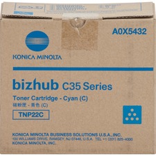 Original Konica TNP22C Toner Cartridge - Laser - 4600 Pages - Cyan - 1