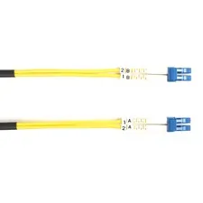 Black FOSM-001M-LCLC Black Box Fiber Optic Duplex Patch Network Cable 